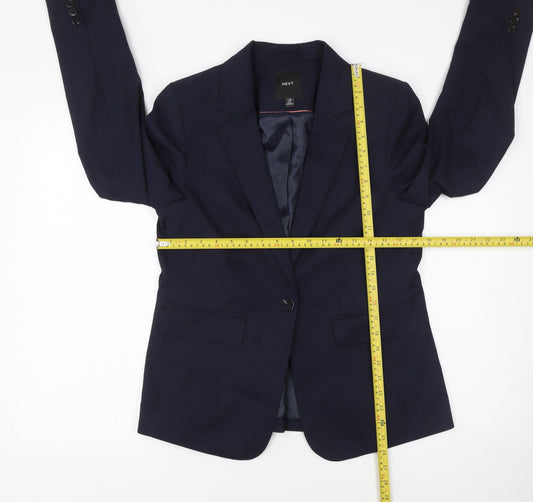 Womens UK Size 10 NEXT Regular Blue Blazer