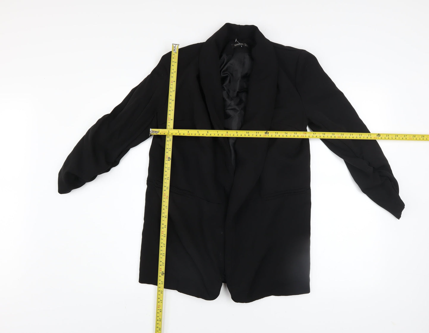 Womens UK Size 10 Boohoo Black Basic Jacket