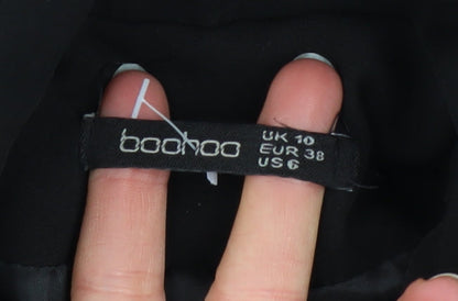 Womens UK Size 10 Boohoo Black Basic Jacket