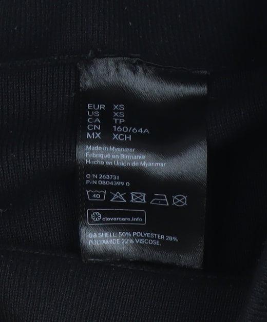 Womens UK Size XS Pringle of Scotland x H&M  Ankle Black Leggings