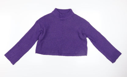 Womens UK Size 12 H&M Purple Pullover Jumper