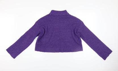 Womens UK Size 12 H&M Purple Pullover Jumper