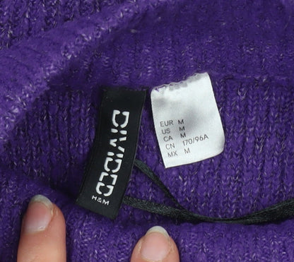 Womens UK Size 12 H&M Purple Pullover Jumper