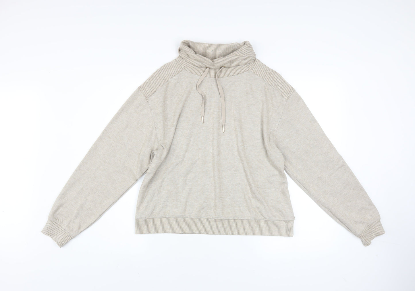 Womens UK Size 8 F&F Beige Pullover Sweatshirt