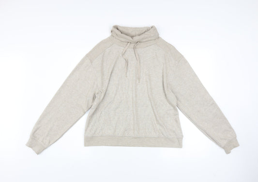 Womens UK Size 8 F&F Beige Pullover Sweatshirt