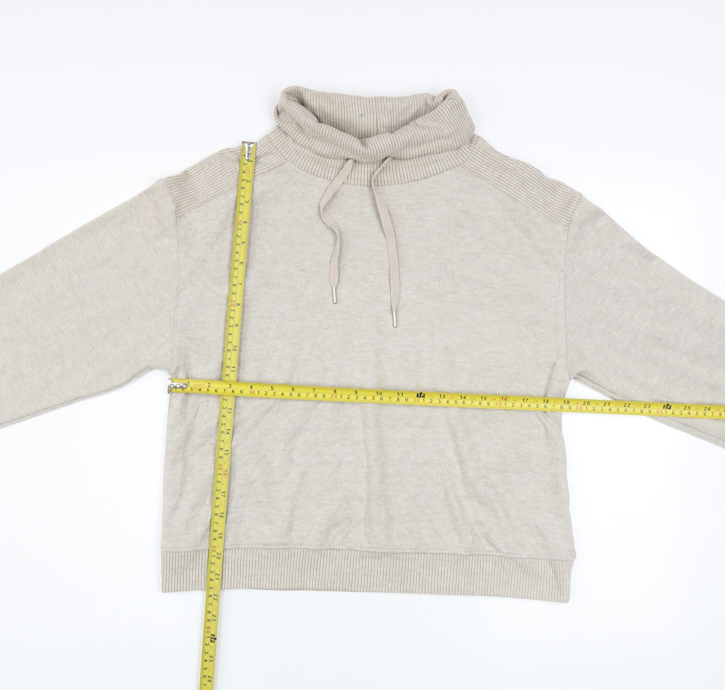 Womens UK Size 8 F&F Beige Pullover Sweatshirt