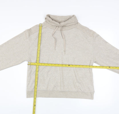 Womens UK Size 8 F&F Beige Pullover Sweatshirt