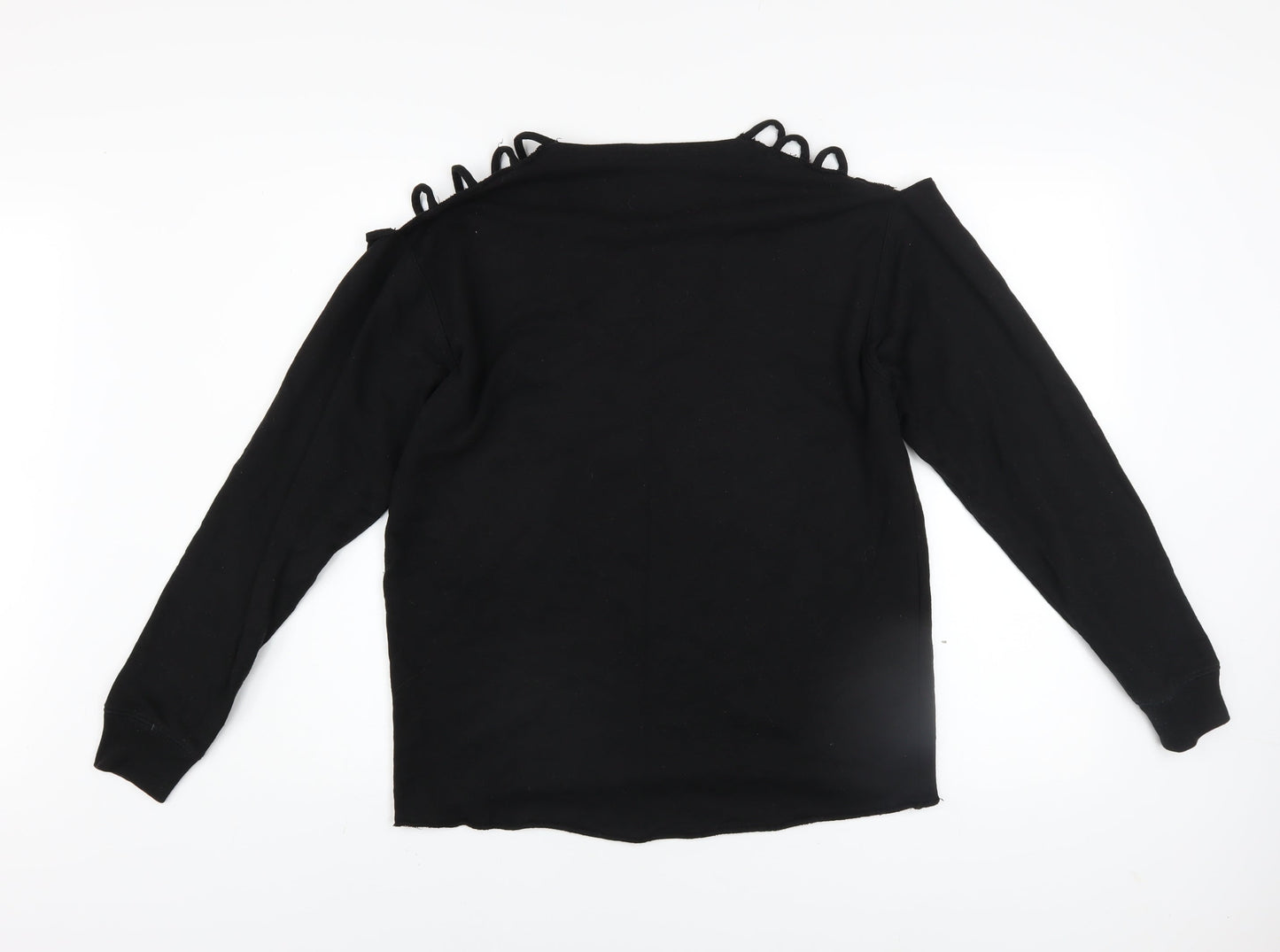 Womens UK Size XS Victoria's Secret Black Pullover Sweatshirt