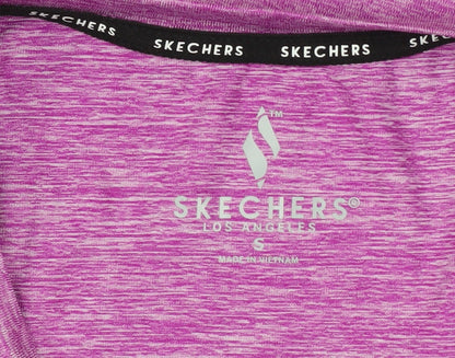 Mens UK Size S Skechers Purple Gym & Training Running & Jogging Walking T-Shirt