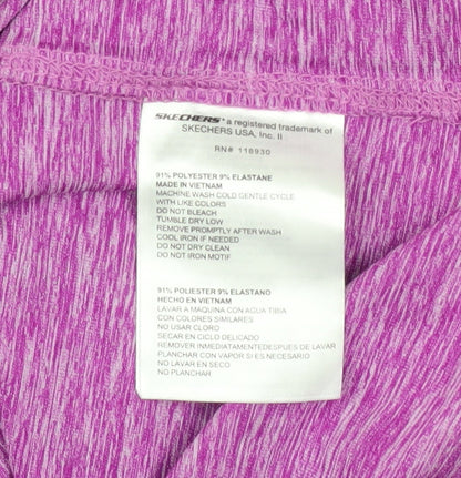 Mens UK Size S Skechers Purple Gym & Training Running & Jogging Walking T-Shirt