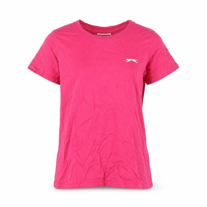 Womens UK Size 8 Slazenger Pink Basic T-Shirt
