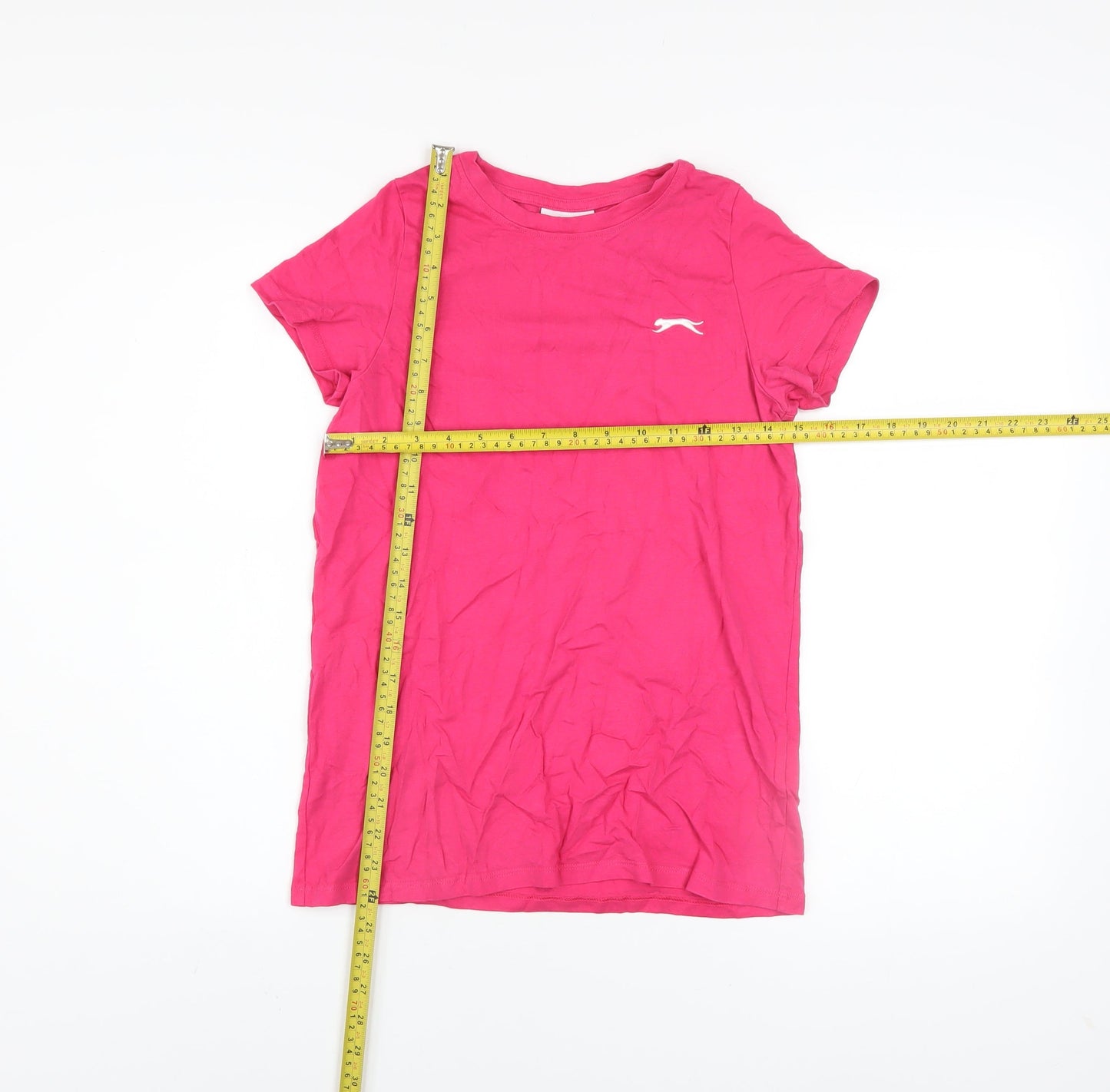 Womens UK Size 8 Slazenger Pink Basic T-Shirt