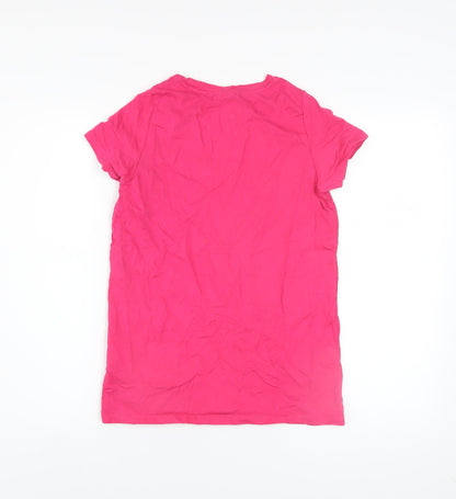 Womens UK Size 8 Slazenger Pink Basic T-Shirt
