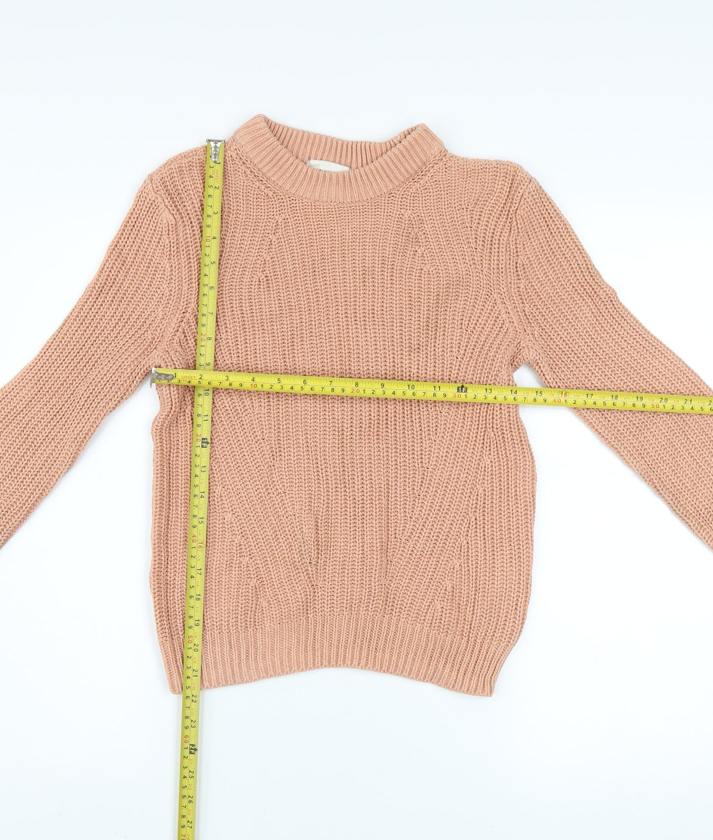 Womens UK Size XS H&M Beige Pullover Jumper