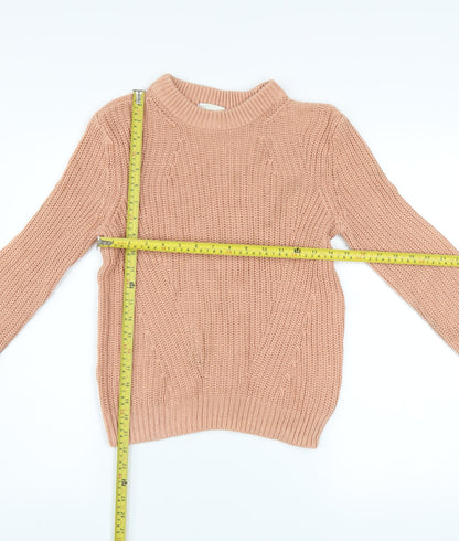 Womens UK Size XS H&M Beige Pullover Jumper