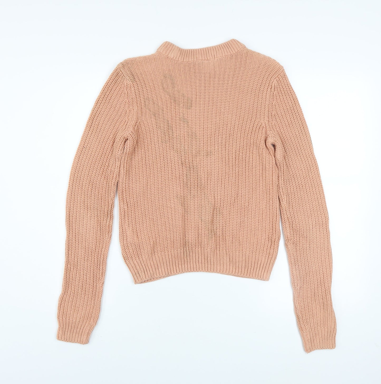Womens UK Size XS H&M Beige Pullover Jumper
