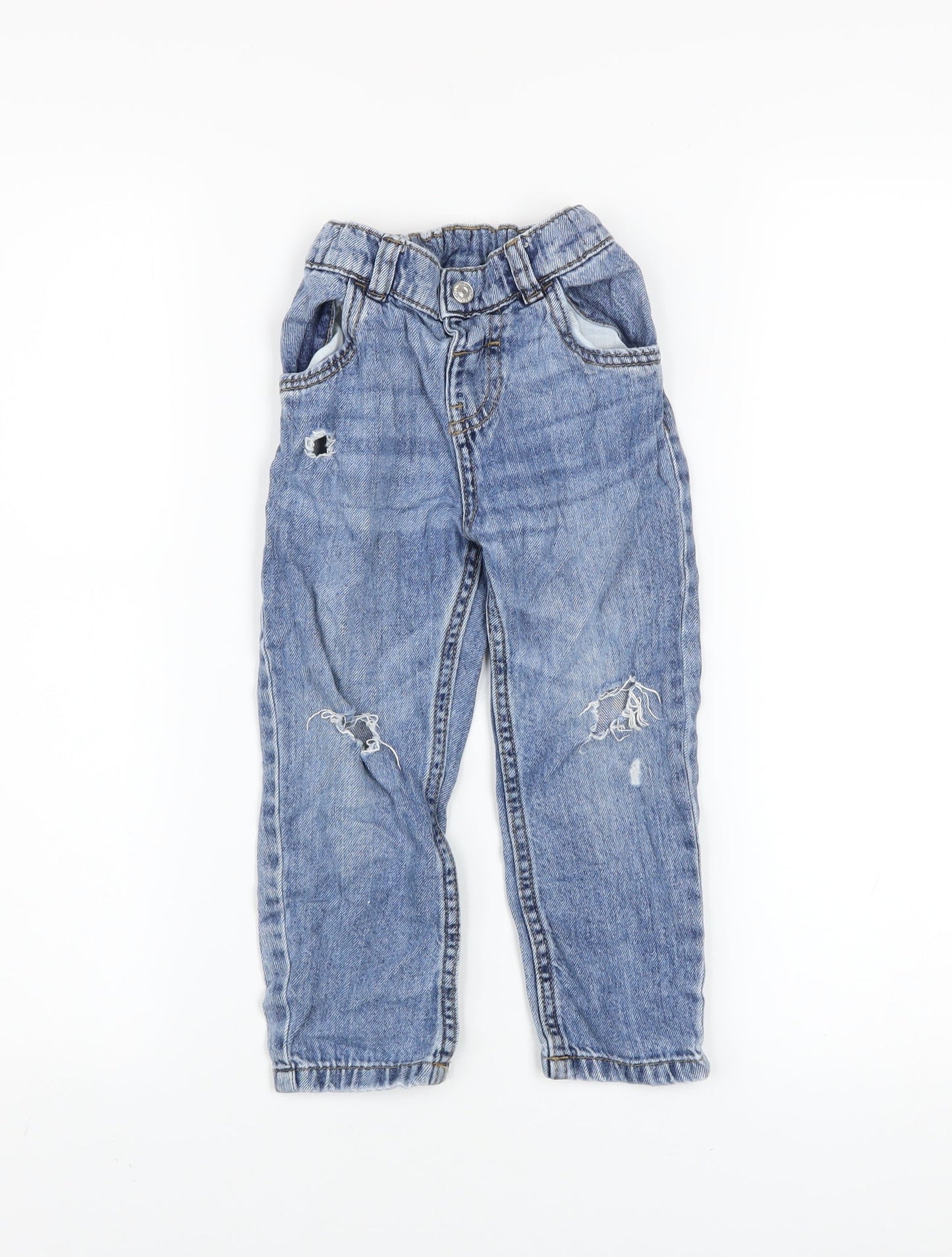 Girls UK Size 2-3 Years F&F Regular Fit Straight Jeans