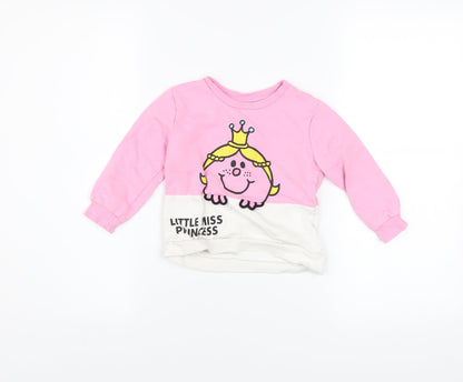 Girls UK Size 18-24 Months Dunnes Stores Pink Pullover Jumper