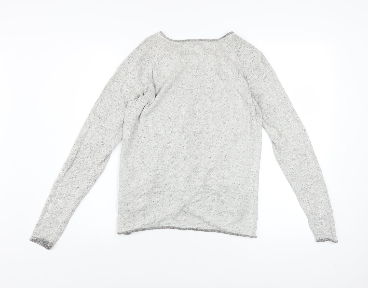 Womens UK Size M Object Grey Wrap Sweatshirt