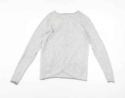 Womens UK Size M Object Grey Wrap Sweatshirt