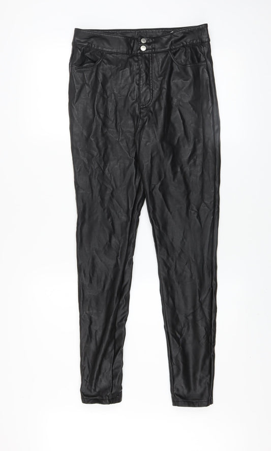 Womens UK Size M Only Slim Fit Leggings Black Trousers