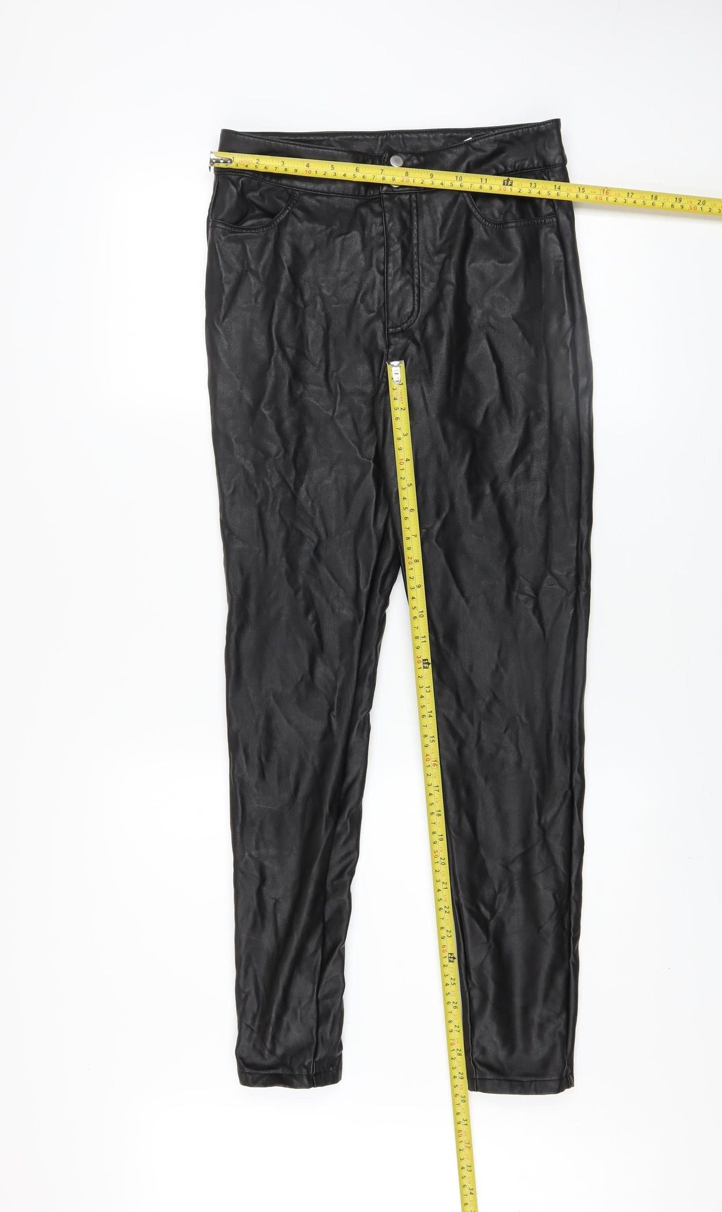 Womens UK Size M Only Slim Fit Leggings Black Trousers
