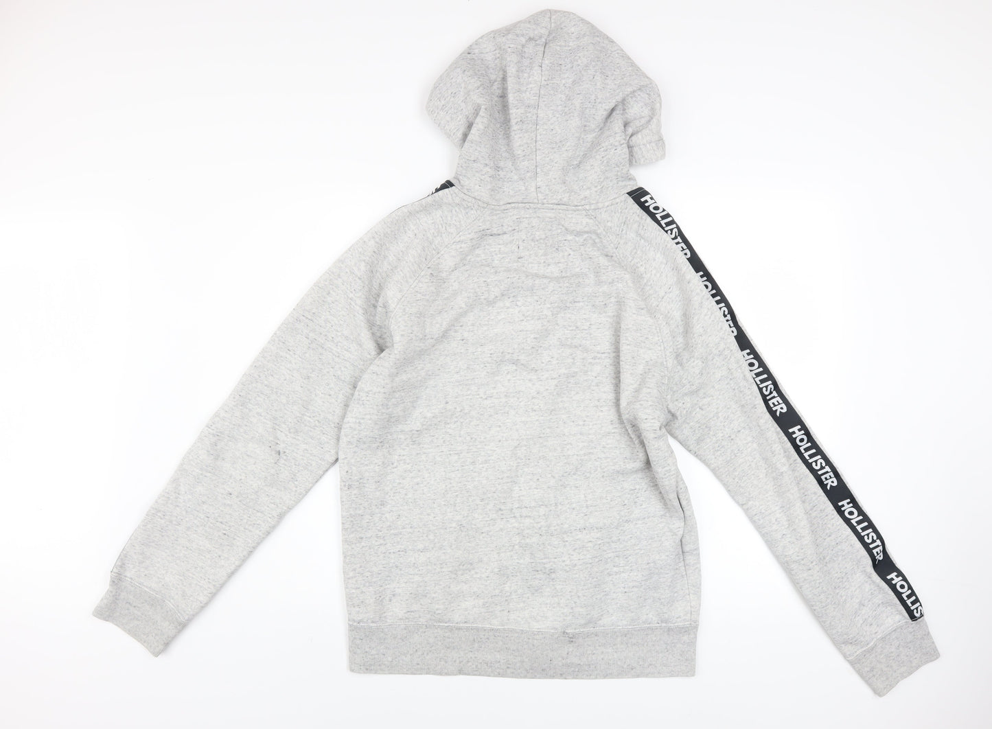 Mens UK Size M Hollister Grey Full Zip Hoodie