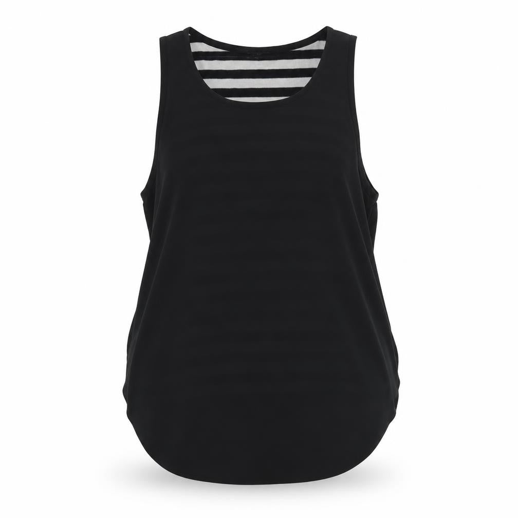 Womens UK Size M Green Envelope Black Basic Tank