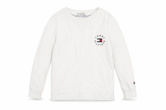 Boys UK Size 4 Years Tommy Hilfiger White Basic T-Shirt