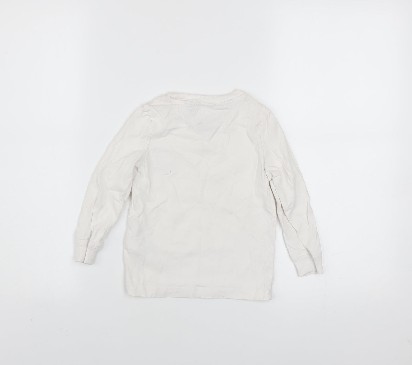 Boys UK Size 4 Years Tommy Hilfiger White Basic T-Shirt