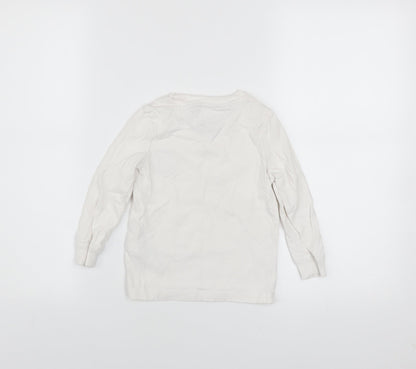 Boys UK Size 4 Years Tommy Hilfiger White Basic T-Shirt
