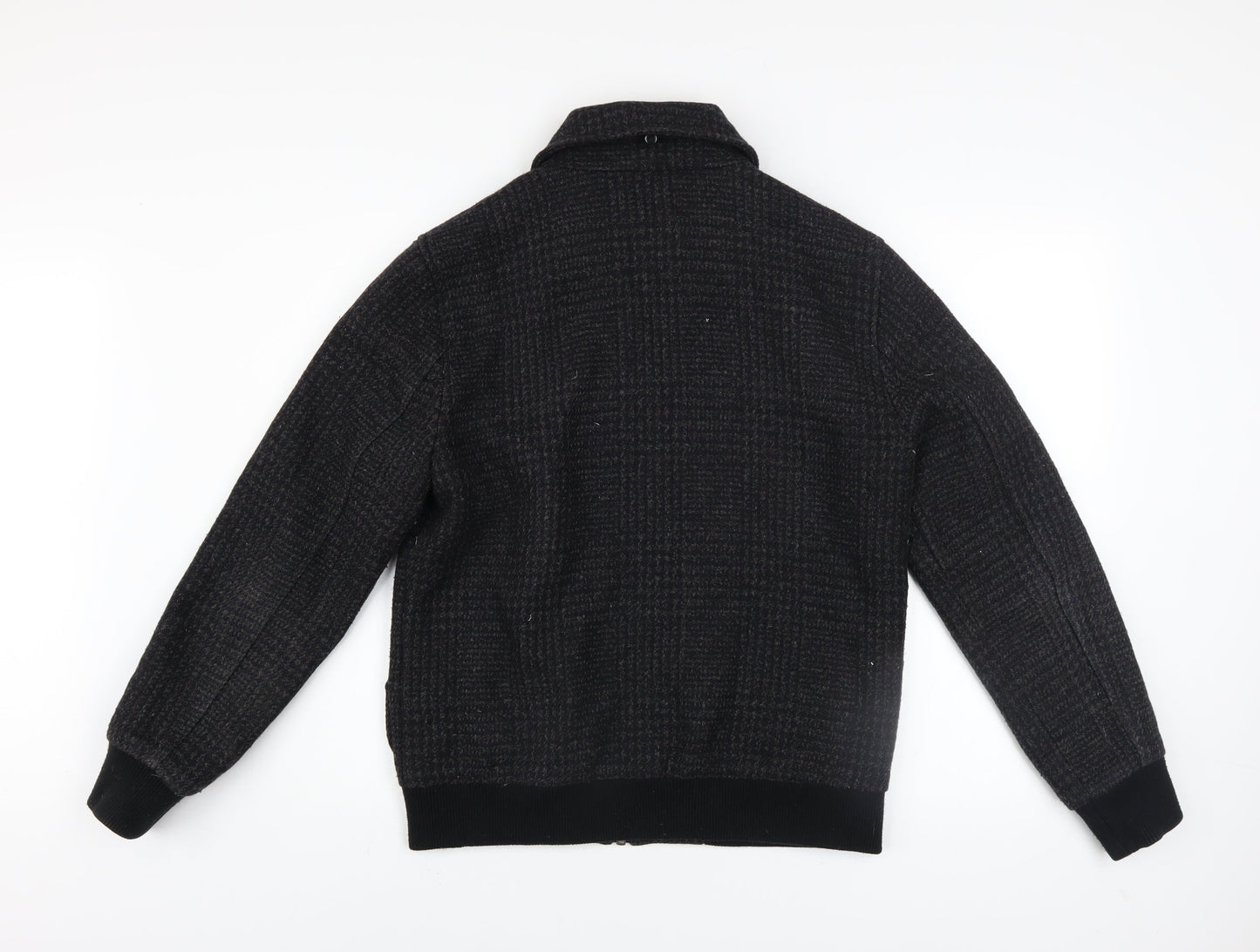 Mens UK Size S River Island Black Bomber Jacket