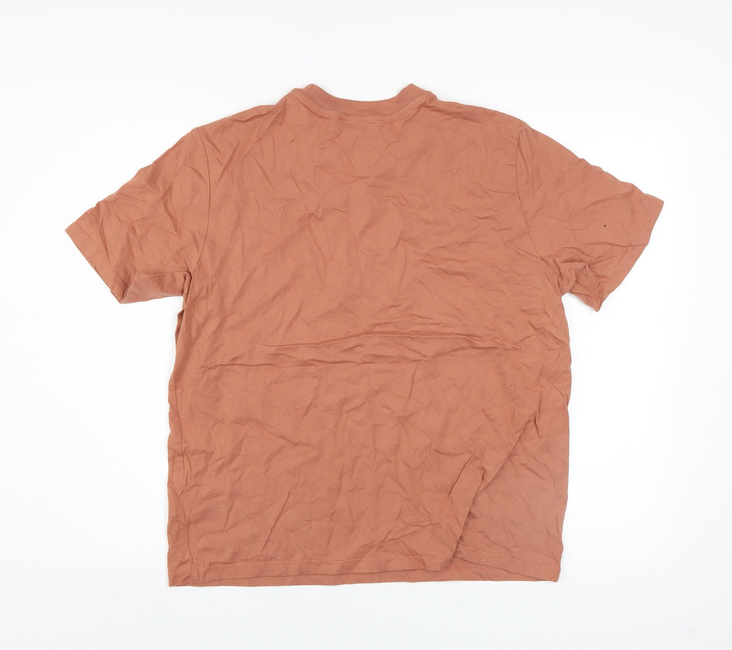 Womens UK Size XL Lofty Manner Brown Basic T-Shirt