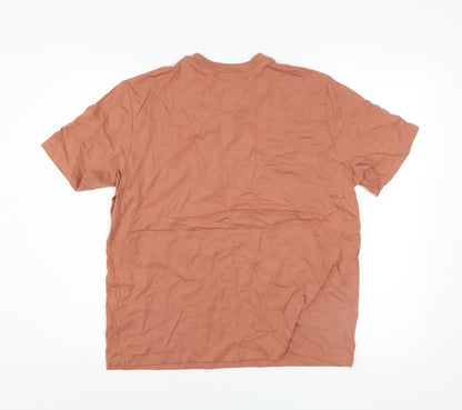 Womens UK Size XL Lofty Manner Brown Basic T-Shirt