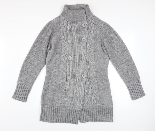 Mens UK Size L St. Bernard for Dunnes Grey Cardigan Jumper