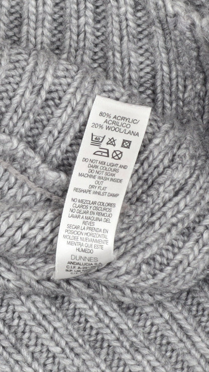 Mens UK Size L St. Bernard for Dunnes Grey Cardigan Jumper