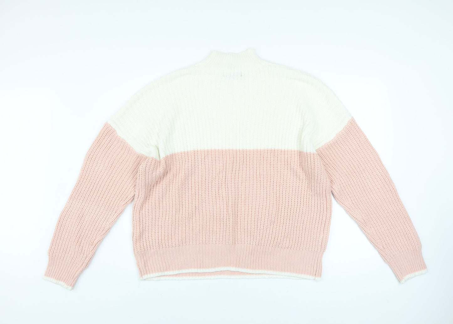 Womens UK Size L New Look Pink Pullover Jumper