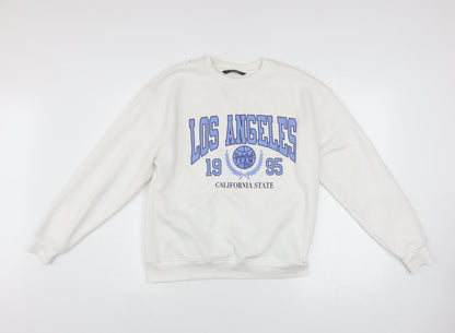 Womens UK Size S Dunnes Stores Ivory Pullover Sweatshirt