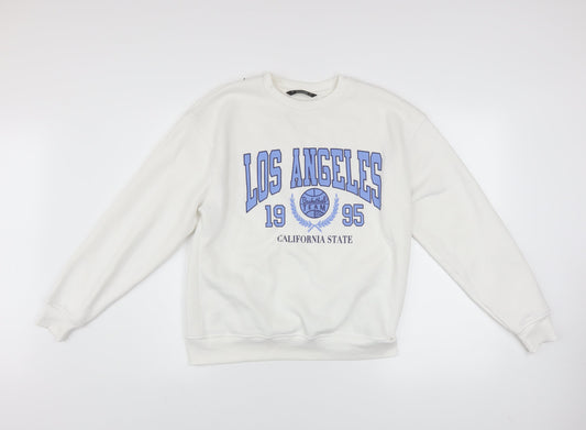 Womens UK Size S Dunnes Stores Ivory Pullover Sweatshirt