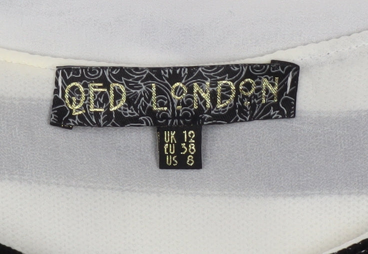 Womens UK Size 12 QED London Black Camisole Tank