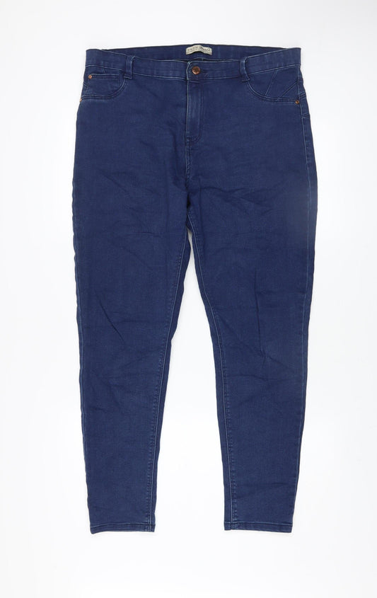 Womens UK Size 18 Denim Co. Slim Fit Skinny Blue Jeans