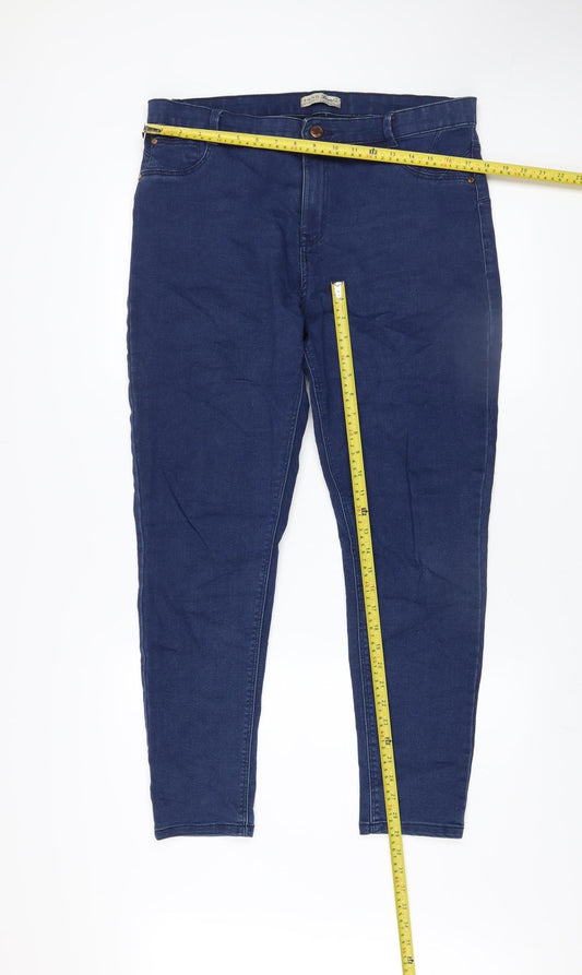 Womens UK Size 18 Denim Co. Slim Fit Skinny Blue Jeans