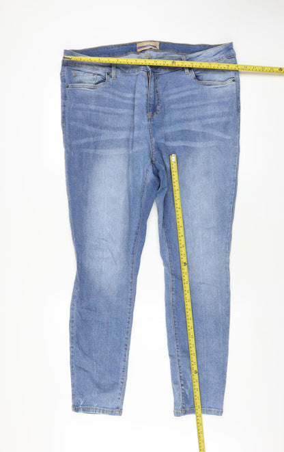 Mens UK Size 36 Janina Slim Fit Skinny Blue Jeans
