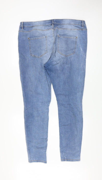 Mens UK Size 36 Janina Slim Fit Skinny Blue Jeans