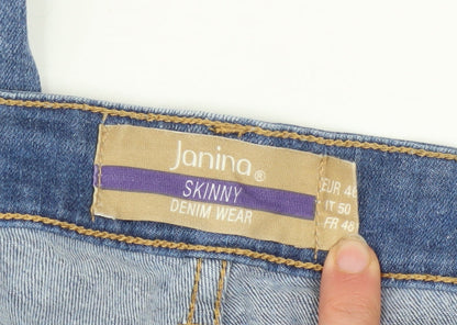 Mens UK Size 36 Janina Slim Fit Skinny Blue Jeans