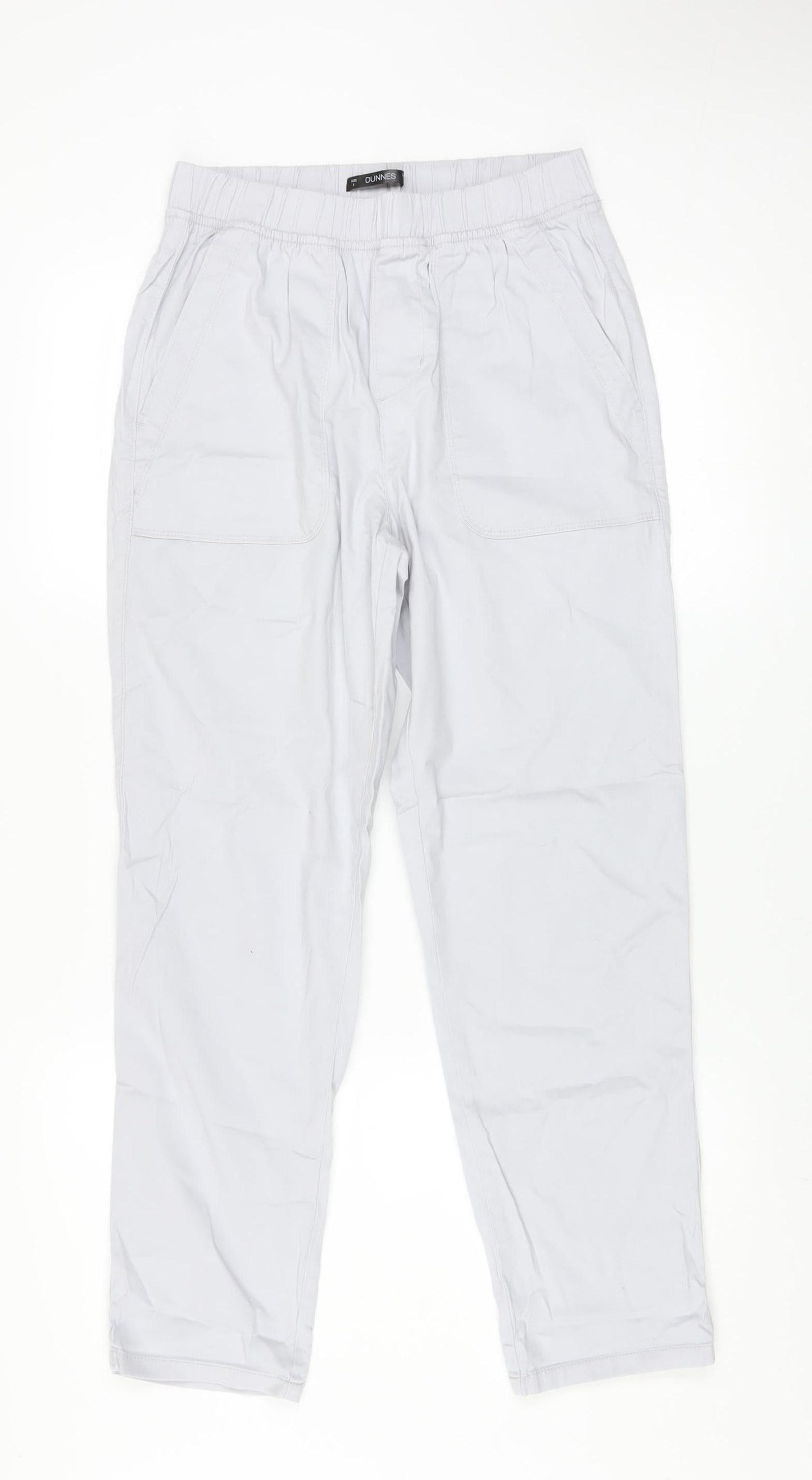 Mens UK Size S Dunnes Regular Fit Chino Grey Trousers
