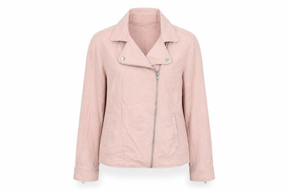 Womens UK Size M Old Navy Pink Biker Coat