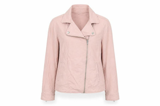 Womens UK Size M Old Navy Pink Biker Coat