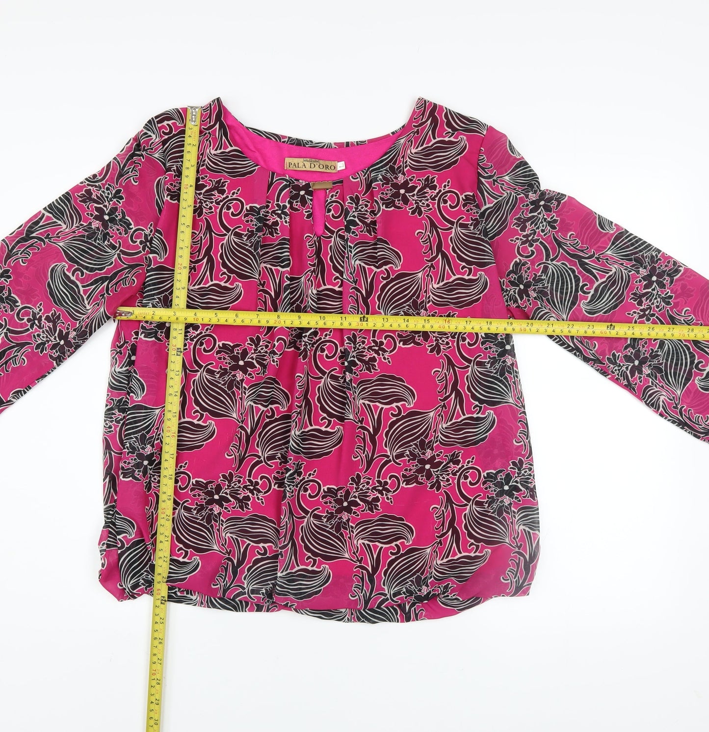 Womens UK Size XL Pala D’Oro Pink Basic Blouse