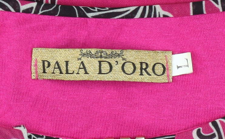 Womens UK Size XL Pala D’Oro Pink Basic Blouse